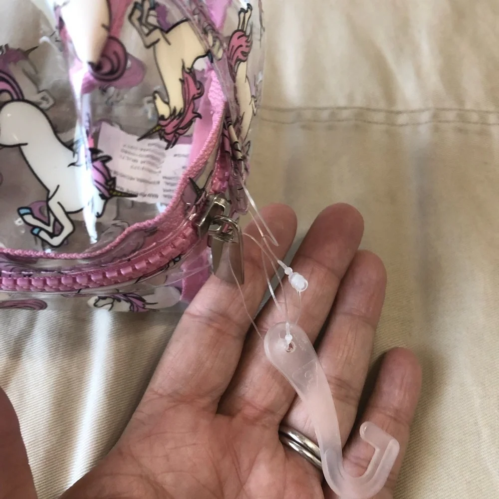 Unicorn Print Clear Cosmetic Bag